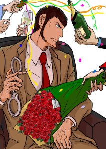 みちおさんのイラストです